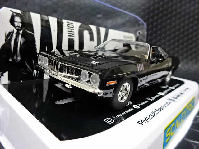 Scalextric 1/32 ｽﾛｯﾄｶｰ c4595◇Plymouth Barracuda ”John Wick
