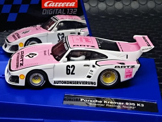 スロットカー フライ ポルシェ　PORSCHE-KREMER 絶版品 Carrera Digital 132 ｽﾛｯﾄｶｰ 30929◇Porsche Kremer 935 K3 #62