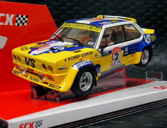 SCX 1/32 ｽﾛｯﾄｶｰ U10499◇ Fiat Abarth 131 #7 Sanremo Rally 1980. ライト点灯/2WD ☆  フィアット・アバルト131 入荷しました。。 | NASCAR・スロットカー・ミニカーの専門店<<サッキーズ・コレクションズ大阪>> by CAR -BOX