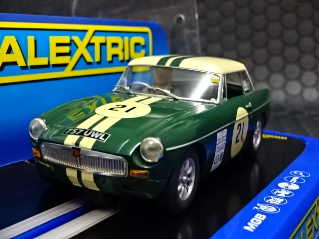 Scalextric 1/32 ｽﾛｯﾄｶｰ c3631◇MGB #21/Green 2015年発売の今や希少な