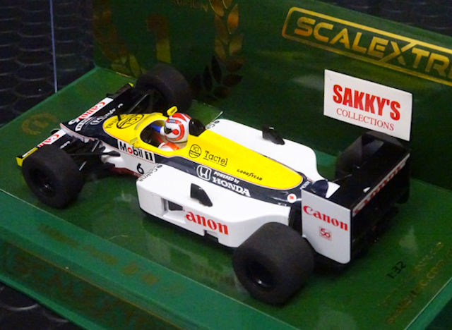 Scalextric 1/32 ｽﾛｯﾄｶｰ C4309 ◇ Williams FW11B #6 1987 World Champion -  Nelson Piquet. ネルソン・ピケのウィリアムズ FW11◇新発売・入荷済み！ |  NASCAR・スロットカー・ミニカーの専門店<<サッキーズ・コレクションズ大阪>> by CAR-BOX