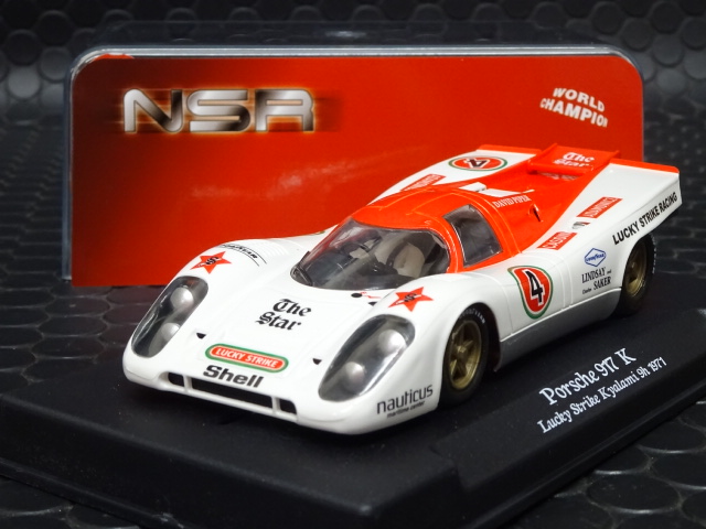 NSR 1/32 ｽﾛｯﾄｶｰ 0073-SW◇PORSCHE 917K ”Lucky Stike” #4/David Piper