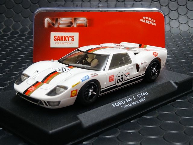 NSR 1/32 ｽﾛｯﾄｶｰ 0041SW ◇ Ford GT40 MKI #68 24h Le Mans 1969 速い