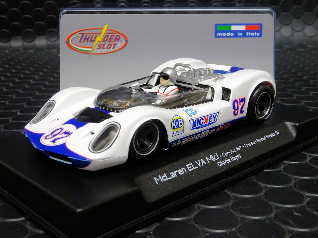 Thunder Slot 1/32 ｽﾛｯﾄｶｰ CA00404-SW◇McLaren ELVA Mk1 #97/Charlie Hayes.  Can-Am Nassau Speedweek 1965, マクラーレンElva MkI ！☆再入荷完了～ | NASCAR・スロットカー・ミニカーの専門店<<サッキーズ・コレクションズ大阪>>  by CAR-BOX