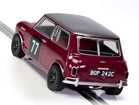 scalextric 1/32 ｽﾛｯﾄｶｰ C4238◇ Morris Mini Cooper S Broadspeed #77 