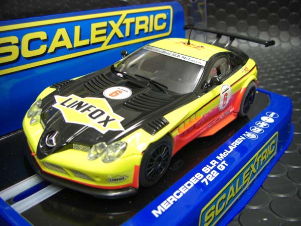 scalextric1/32 ｽﾛｯﾄｶｰ C3294◇Mercedes SLR McLarlen 722 GT LINFOX