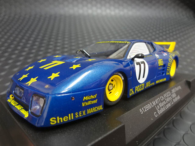 RACER / SIDEWAYS 1/32 ｽﾛｯﾄｶｰ SW28◇ FERRARI 512BB Gr-5 #77/ C.Ballot-Lena  &J.Andruet 24hr LeMans 1980 お待たせしました☆再入荷です！ | NASCAR・スロットカー・ミニカーの専門店<<サッキーズ・コレクションズ大阪>>  by CAR-BOX