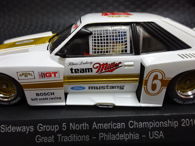 RACER / SIDEWAYS 1/32 ｽﾛｯﾄｶｰ SW46SP◇FORD MUSTANG TURBO Gr-5 #６