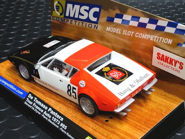 MSC 1/32 ｽﾛｯﾄｶｰ 6029◇ DeTomaso Pantera Tour France Auto 1973 ＃85 - Bernard  De Dryver 、Pierre Dieudonne、Pierre Rubens ☆パンテーラ！！ | NASCAR・スロットカー・ミニカーの専門店u003cu003cサッキーズ・コレクションズ大阪u003eu003e  by CAR-BOX