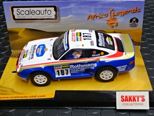 Scaleauto 1/32 ｽﾛｯﾄｶｰ SC-6091 Porsche 959 Raid Dakar 1986 #187/ Kussmaul  遂に登場！4WDのポルシェ959パリダカ仕様。 めでたく入荷！☆今すぐ注文しなくっちゃ！ |  NASCAR・スロットカー・ミニカーの専門店<<サッキーズ・コレクションズ大阪>> by CAR-BOX