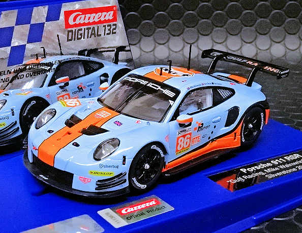 Carrera Digital 132 ｽﾛｯﾄｶｰ 32019◇Porsche 911 RSR Gulf Racing #86. アナログ・デジタル両用！  ☆再入荷しています!！ | NASCAR・スロットカー・ミニカーの専門店<<サッキーズ・コレクションズ大阪>> by CAR-BOX