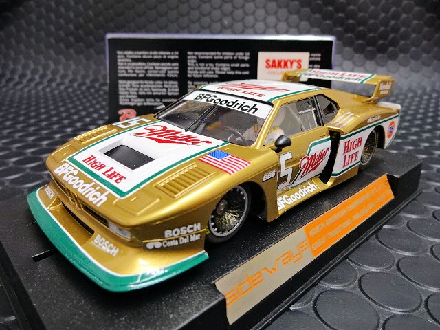 RACER / SIDEWAYS 1/32 ｽﾛｯﾄｶｰ ｼﾘｱﾙﾅﾝﾊﾞｰ入り別注品◇BMW M1 Gr-5