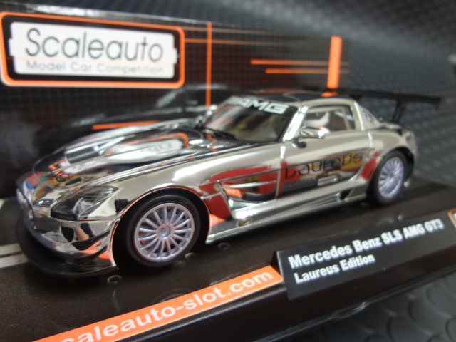 Scaleauto 1/32 ｽﾛｯﾄｶｰ SC6019◇Mercedes Benz SLS GT3 Laureus Special Edition  AMGベンツSLS/オールクロームのショーカーが登場！☆世界500台限定！ | NASCAR・スロットカー・ミニカーの専門店<<サッキーズ・コレクションズ大阪>>  by CAR-BOX