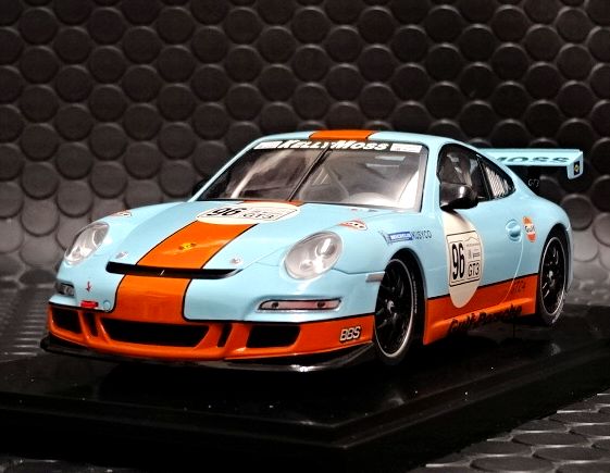 Scaleauto 1/24 ｽﾛｯﾄｶｰ SC7014◇Porsche 911 GT3 Cup IMSA Gulf ガルフ