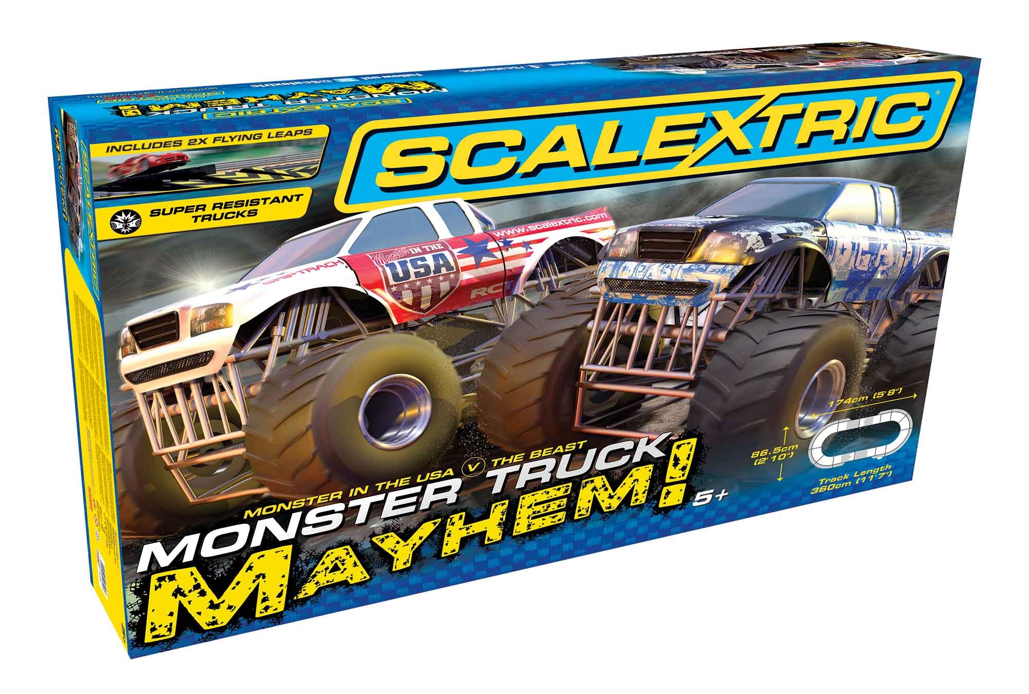 ScaLextric ｱﾅﾛｸﾞ・ｺｰｽｾｯﾄ C1302◇Monster Truck Mayhem Starter Set