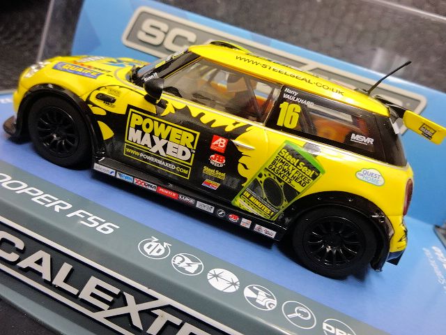 Scalextric 1/32 ｽﾛｯﾄｶｰ C3742◇BMW MINI Cooper F56 -#16/Harry Vaulkhard  joined MINI Challenge 2015 ハイディティールモデル☆前後ライト点灯！◇再入荷 | NASCAR・スロットカー・ミニカーの専門店<<サッキーズ・コレクションズ大阪>>  by CAR-BOX