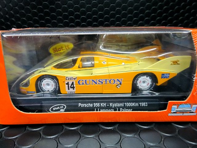 Slot it 1/32 ｽﾛｯﾄｶｰ SICA09i◇ Porsche 956 KH ”Team GUNSTON” Kyalami 1000km  1983. #14/Jan Lammers , Jonathan Palmer. -Richard Lloyd Racing-  リチャードロイド・レーシング懐かしいね！☆再入荷。 | NASCAR・スロットカー・ミニカーの専門店<<サッキーズ ...