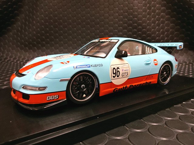 Scaleauto 1/24 ｽﾛｯﾄｶｰ SC7014◇Porsche 911 GT3 Cup IMSA Gulf ガルフ