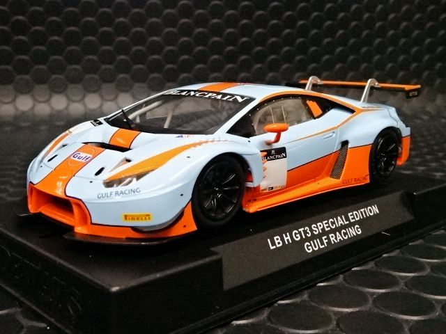 RACER / SIDEWAYS 1/32 ｽﾛｯﾄｶｰ SWCAR01C◇LAMBORGHINI HURACAN GT3 ”GULF Racing”  Special -Edition + Gift (おまけ付き！） ガルフカラーのウラカンGT3◇再入荷！ | NASCAR・スロットカー・ミニカーの専門店u003cu003cサッキーズ・コレクションズ大阪u003eu003e  by CAR-BOX