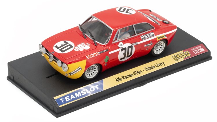 team-slot 1/32 ｽﾛｯﾄｶｰ TM-SRE40◇ Alfa Romeo Giulia GTAm - Tribute Livery  【Limited Numbered Edition of 200.】 シリアルナンバー付き限定モデル！☆再入荷完了～！ | NASCAR・スロットカー・ミニカーの専門店<<サッキーズ・コレクションズ大阪>>  by CAR-BOX