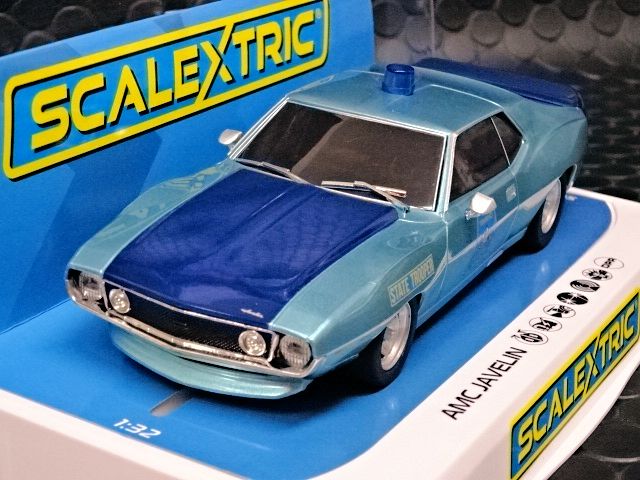 スケーレックストリック AMC Javelin 1/32 Amazon.com: Scalextric AMC Javelin Alabama State Trooper 1