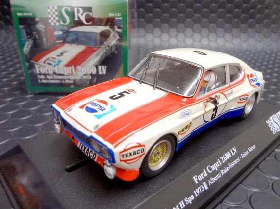 Slot Racing Company 1/32 ｽﾛｯﾄｶｰ SRC 0404◇ Ford Capri RS2600 Pepsi  #5/Ruiz-Jimenez u0026 Mesla Spa 24hrs 1973 ペプシ、再入荷しました！☆お勧めです！ | NASCAR・スロットカー・ミニカーの専門店u003cu003cサッキーズ・コレクションズ大阪u003eu003e  by CAR-BOX