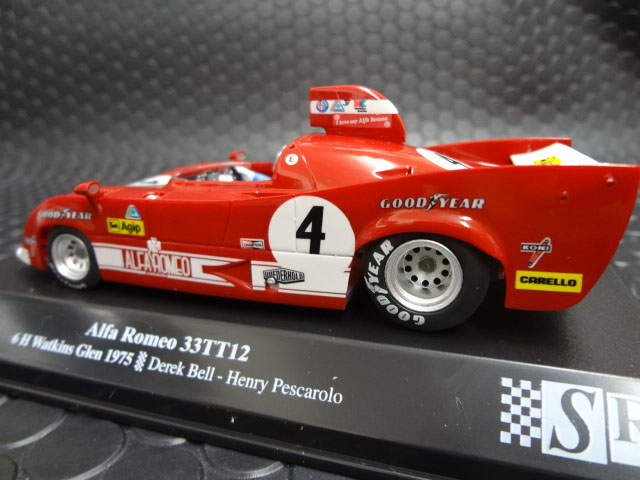 Slot Racing Company 1/32 ｽﾛｯﾄｶｰ SRC 00701◇ALFA ROMEO 33TT12CAMPARI  #4/D.Bell u0026 H.Pescarolo WATKINS GLENN 1975 SRC新製品、アルファ33TT12が早くも入荷！☆絶対に後悔させない超お勧めモデル！！  | NASCAR・スロットカー・ミニカーの専門店u003cu003cサッキーズ ...