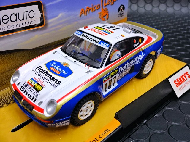 Scaleauto 1/32 ｽﾛｯﾄｶｰ SC-6091 Porsche 959 Raid Dakar 1986 #187/ Kussmaul  遂に登場！4WDのポルシェ959パリダカ仕様。 めでたく入荷！☆今すぐ注文しなくっちゃ！ |  NASCAR・スロットカー・ミニカーの専門店<<サッキーズ・コレクションズ大阪>> by CAR-BOX