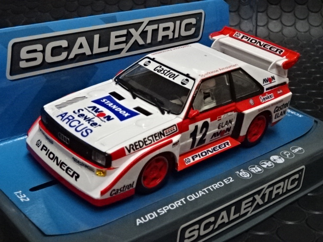 Scalextric 1/32 ｽﾛｯﾄｶｰ C3750F◇Audi Sport Quattro E2 #12 クワトロ