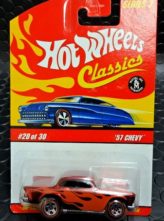 ﾎｯﾄｳｨｰﾙ 1/64 ﾀﾞｲｷｬｽﾄﾓﾃﾞﾙ ｸﾗｼｯｸｼﾘｰｽﾞ☆'57 CHEVY シェビー --RED