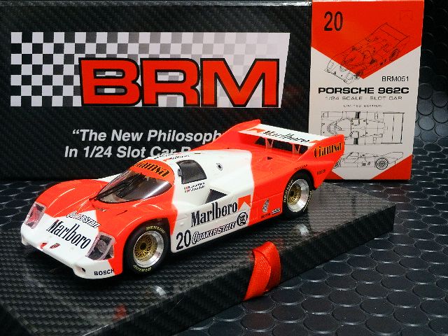 BRM 1/24 ｽﾛｯﾄｶｰ BRM-051 ◇Porsche 962C ” Team Davey ” 7th－480Km