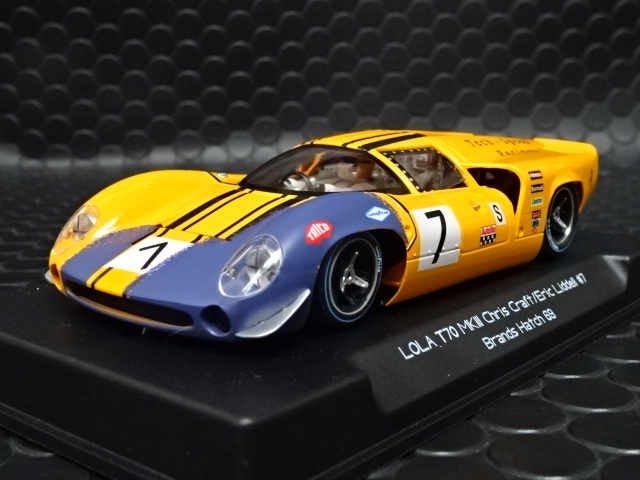 Thunder Slot 1/32 ｽﾛｯﾄｶｰ THCA00105◇ Thunderslot Lola T70 MkIII #7/Chris  Craft- Eric Liddell. BOAC Brand Hatch 1969. サンダースロットから、新作のLOLA  T-70！☆話題のLOLAが入荷！！ | NASCAR・スロットカー・ミニカーの専門店<<サッキーズ・コレクションズ大阪 ...