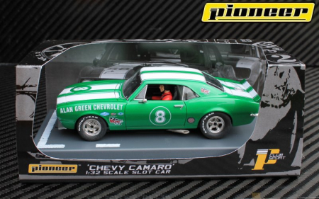 Pioneer 1/32ｽﾛｯﾄｶｰ PO47☆1967 Camaro Z-28 #8 'Alan Green Chevrolet