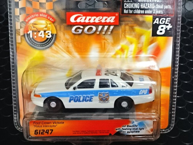 Carrera-Go ｽﾛｯﾄｶｰ 1/43 61247 ◇Ford CrownVictria ”Police 