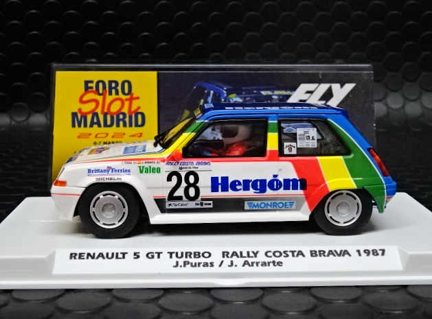 FLY 1/32 ｽﾛｯﾄｶｰ E2073◇Renault 5 Turbo #28 Rally Costa Brava