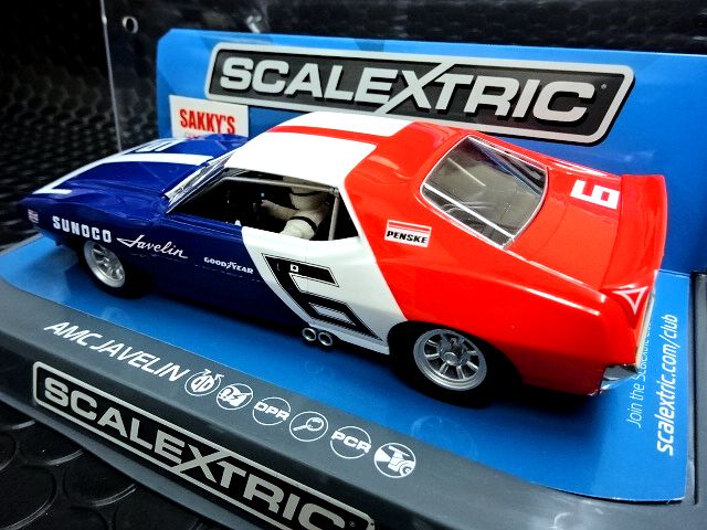 Scalextric 1/32 ｽﾛｯﾄｶｰ ｃ3731◇AMC Javelin -＃６/Mark Donohue SCCA 