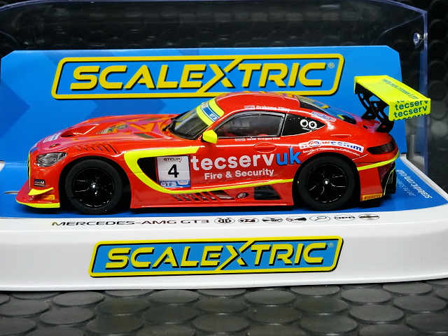 Scalextric 1/32 ｽﾛｯﾄｶｰ c4932 ◇ Mercedes-AMG GT3 #4 Tecserv UK. 真っ赤なメルセデスAMG- GT3、ハイディティールモデル！ ◇入荷完了~ (^^♪ | NASCAR・スロットカー・ミニカーの専門店<<サッキーズ・コレクションズ大阪>> by  CAR-BOX