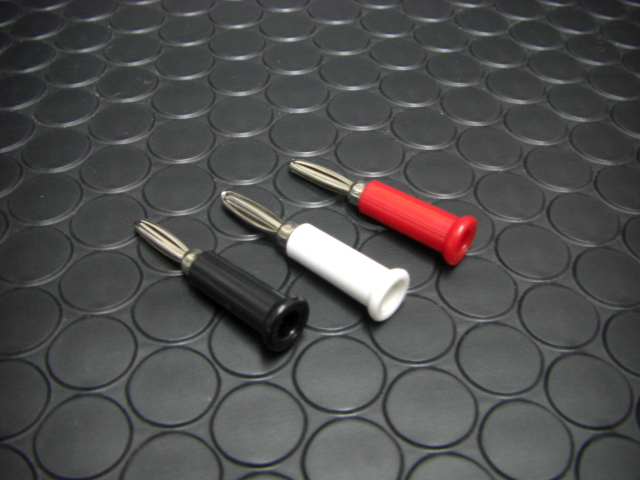 1/32ｽﾛｯﾄｶｰ ｺﾝﾄﾛｰﾗｰﾊﾟｰﾂ ◇バナナジャック 3本set/ハンダ付け不要