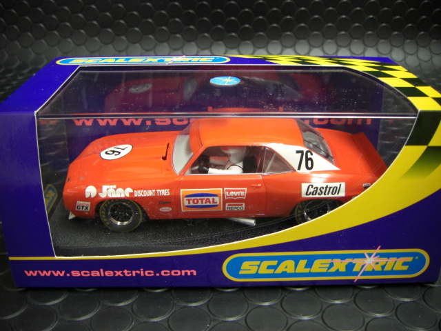 CHEVROIET CAMAROスロットカー1/32 Scalextric 1/32 ｽﾛｯﾄｶｰ C4145◇Chevrolet Camaro IROC-Z - Blue