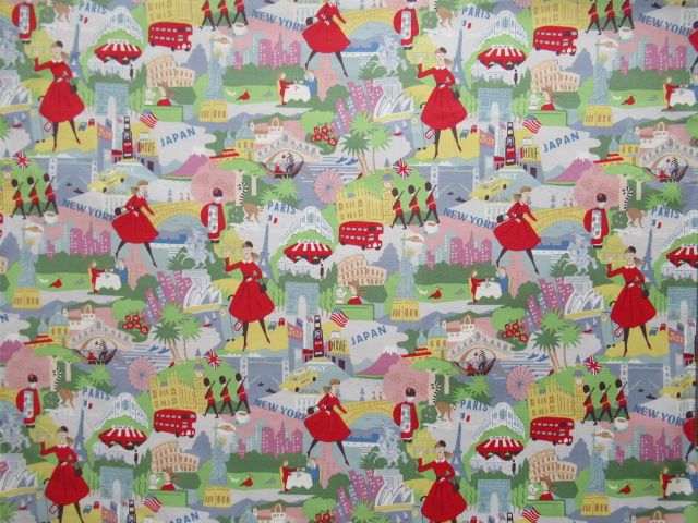 オーダー承り中です。小関鈴子　ラミネート　World trip A マルチカラー SZ829848A World trip A マルチ | 小関鈴子 La clochette
