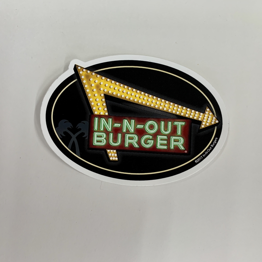 IN-N-OUT　NEON-STICKER　