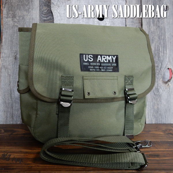 完全復刻 チャレンジバッグ 立花(TACHIBANA) US・ARMY サドルバッグ US-ARMY SADDLEBAG ショルダーバッグ 布  GREEN NO100 2WAY - COOLBIKERS 「調光偏光サングラス」（メディアワールド）