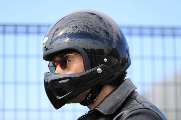 チンガード フェイスガード Chin guard ジェットヘルメット用 バイク ...