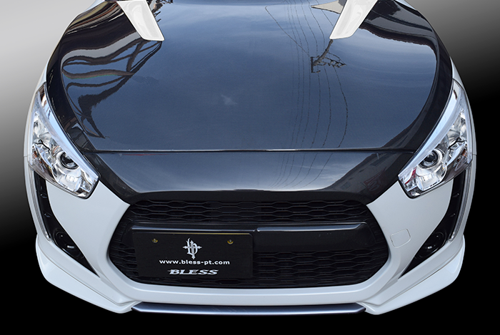 コペン ローブ】クールフェイスノーズガーニッシュ（カーボン製）塗装