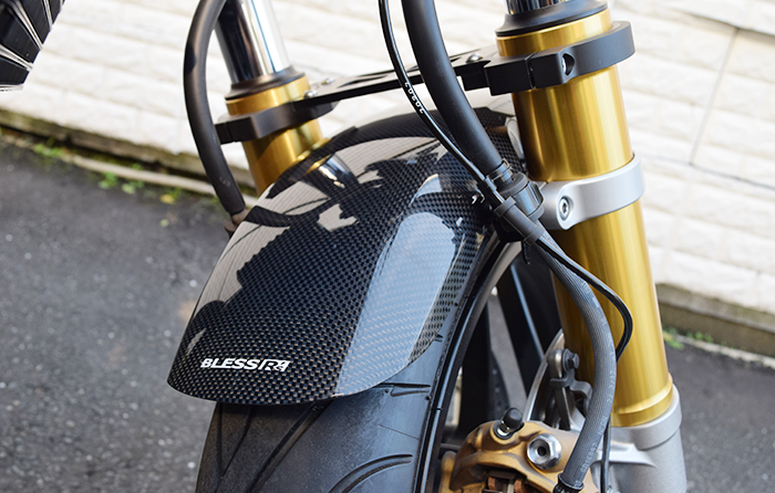 CB1100RS】カーボン・MSフロントフェンダー（クリア塗装済み品