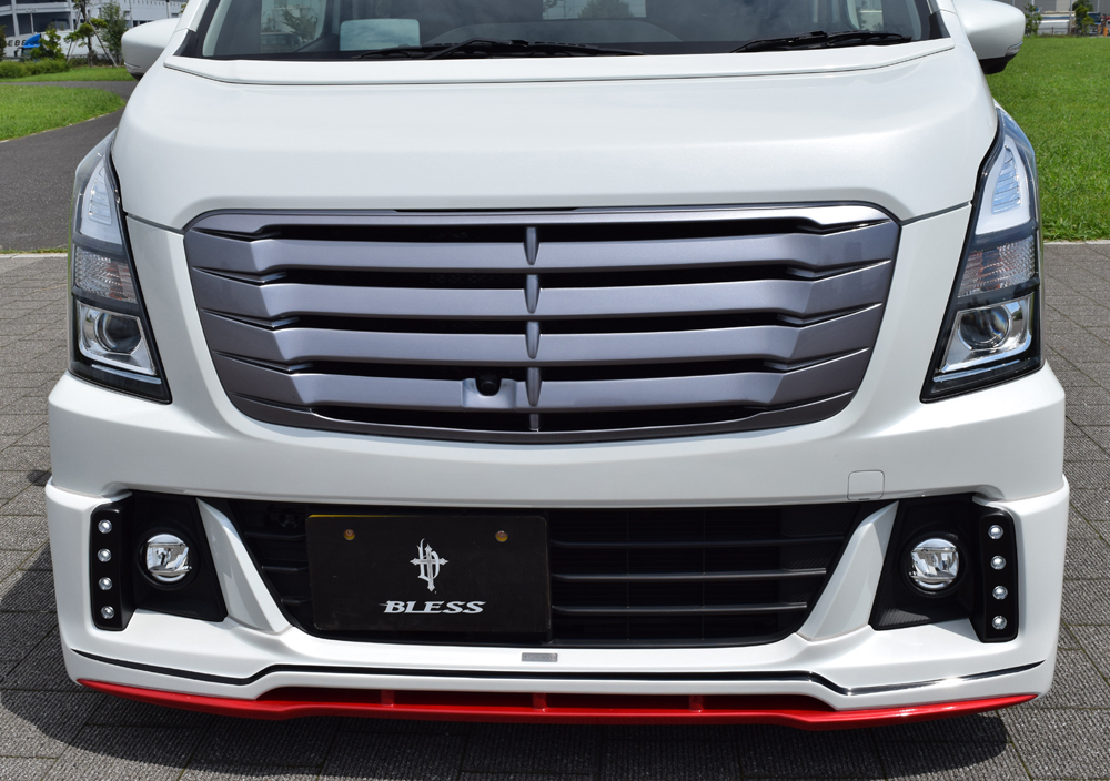 ワゴンR スティングレー(MH55S）フロントグリル(カメラ無車）（純正色
