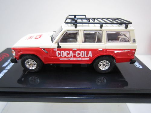 【T.y】INNO イノー　パジェロ　コカコーラランドクルーザー　1/64 ランクル60 コカコーラ ルーフラック付き Tiny x INNO 1/64