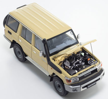 トヨタ ランドクルーザー 70 1/30 ダイキャスト製 ミニカー ブラック