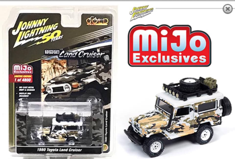 ジョニーライトニング 1/64 ランドクルーザー トレーラー仕様 Mijo特注, ジョニーライトニング 1/64 トヨタ ランドクルーザー