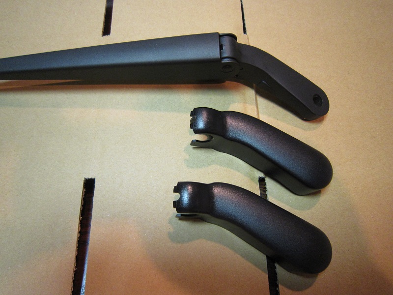 78系ランクルプラド 純正フロントワイパーアーム 左右 カバー＆ナット